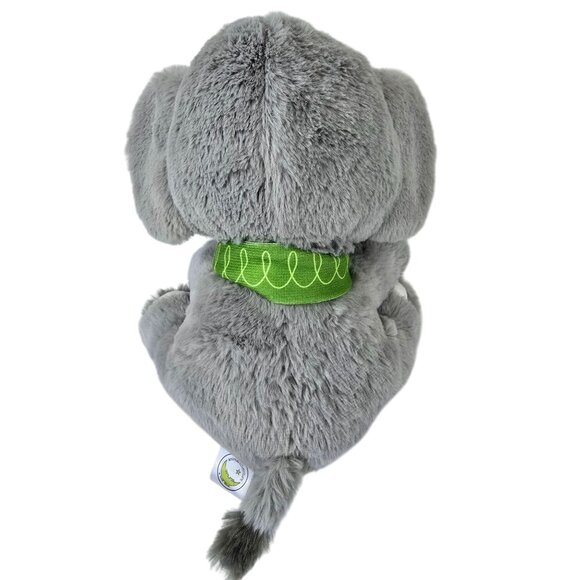 Animal Adventure 11" 2021 Gray Elephant with Green Scarf Stuffed Plush - Picture 2 of 5